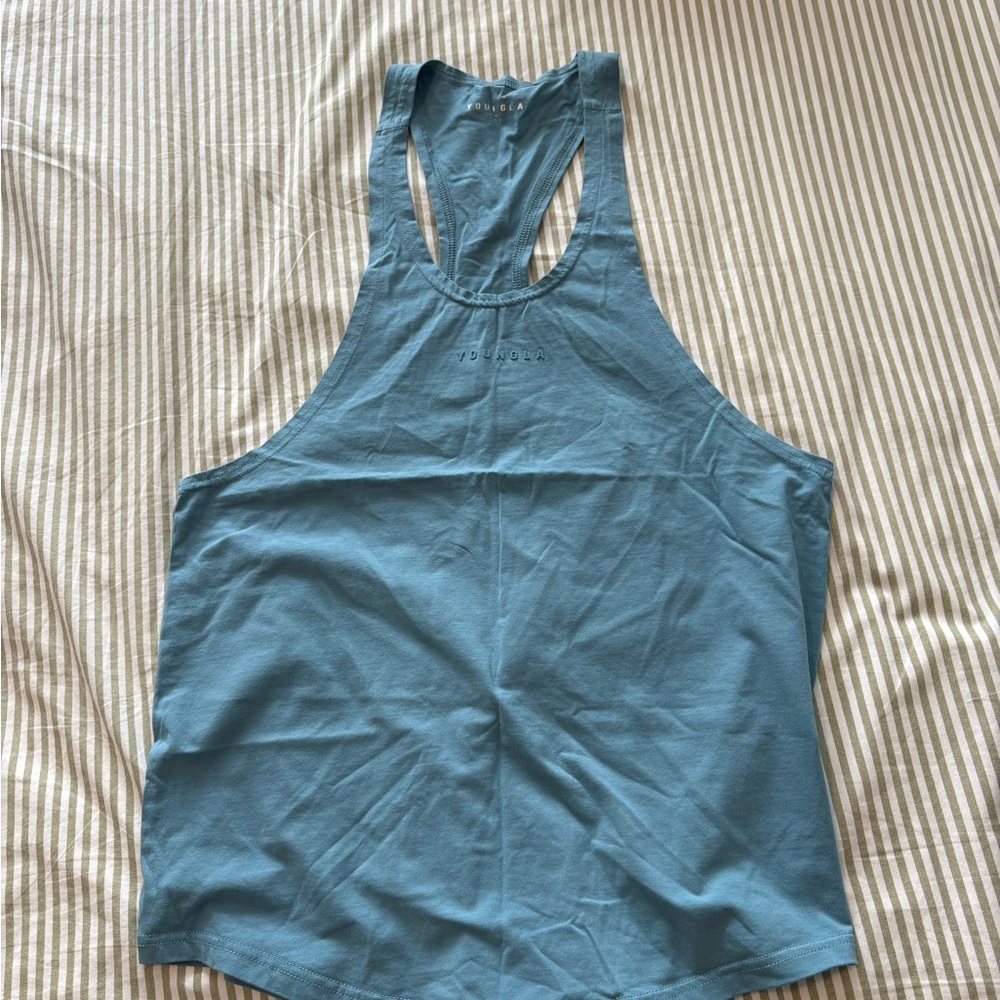 YoungLA Men's Tank Top in Soft Blue